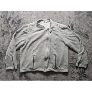 Eileen Fisher Full Zip Sweater Women's Size Large Gray